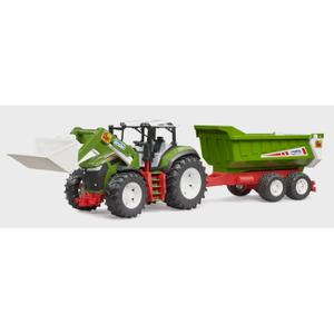34528-car-game-with-front-loader-and-tipping-bed-farming-toys-roadmax-bruder-black-green-white-one-size