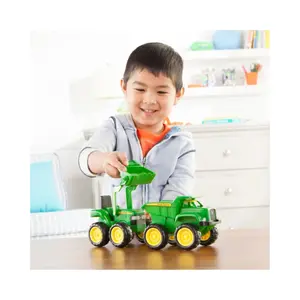 Ensemble de mini tracteur à sable et camion à benne basculante Farming Toys John Deere image-3