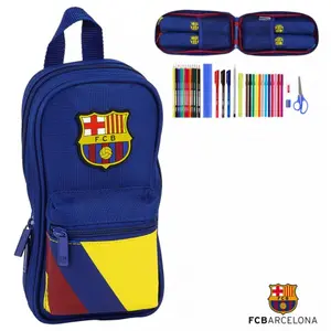 Complete kit with 4 pencil cases for children FC Barcelone image-0