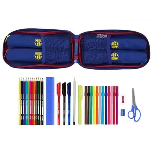 Complete kit with 4 pencil cases for children FC Barcelone image-2
