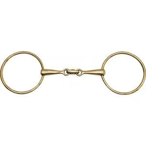 Mors 2 grands anneaux fins maillechort pour cheval Feeling Anatomic image-0