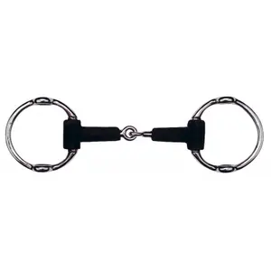 Gebroken rubber olijf bit lifter ringen voor paarden Feeling image-0