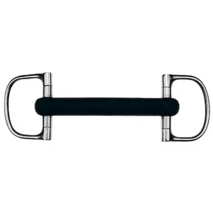 Verdum rubber bit rings, straight, for horses Feeling image-0