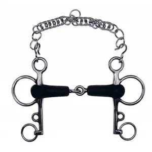 Pelham para cavalo de borracha partido Feeling image-0