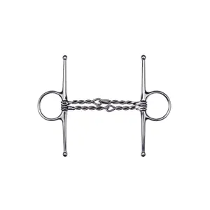 Needle bit for horse with double twisted mouthpiece Feeling image-0