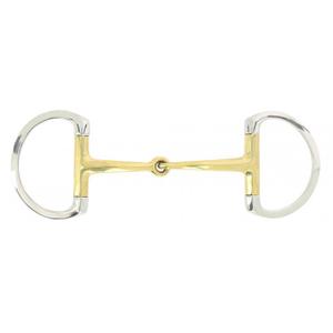 606211115-hastbett-feeling-snaffle-guld-silver-115-mm