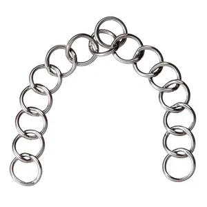 Set of 15 curb chain rings for carriage horses Feeling image-0
