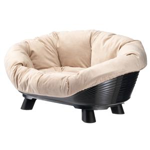 70154017-hondenmand-met-kussen-ferplast-sofa-throne-zwart