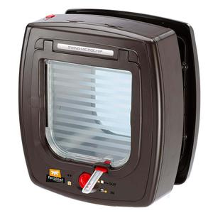 72090012-chatiere-pour-chien-et-chat-ferplast-swing-microchip-marron-22-5x16-2x25-2-cm