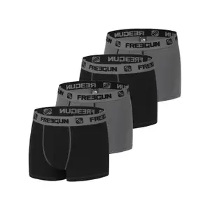Children's cotton boxer shorts Freegun (x4) image-0