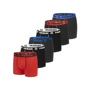 Children's cotton boxer shorts Freegun (x6) image-0