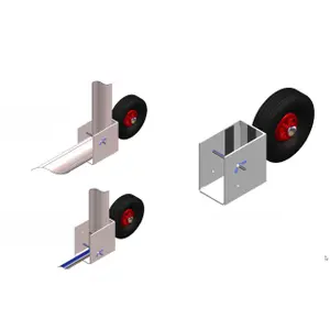Hjul för transportabelt 11-manna fotbollsmål PowerShot image-2