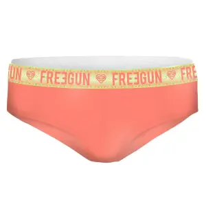 Organic cotton boxer shorts with sublimation belt for girls Freegun image-0