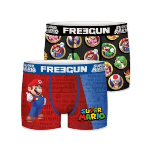 Set of 2 children's boxers Freegun Super mario image-4