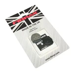 Par de pastillas de freno semimetálicas para bicicleta con 1 toallita limpiadora de discos Fibrax Diatech Spiral Stop image-1