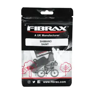Bremsbelagspaar auf Karte mit 1 Reinigungstuch für die Bremsscheibe compatible vae und Elektromotorrad Fibrax Shimano Xtr M9120 Xt M8120-M8020 Slx M7120 Saint M820-M640-810 (Fibrax Semi Metal)Ron image-1
