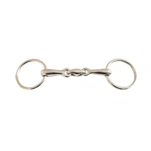 Mors de bride pour cheval double brisures T de T image-0