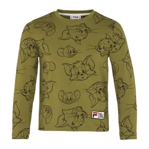 Long sleeve printed T-shirt Fila Topeka image-0