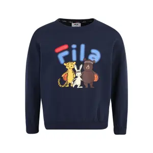 Girl's oversized crewneck sweatshirt Fila Laatzen image-0