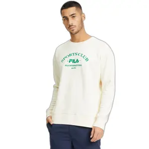 Sudadera de cuello redondo Fila Brand Loose Fit image-3