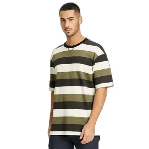 Camiseta Fila Taichung Striped Dropped Shoulder image-1