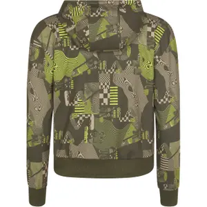 Sudadera corta con capucha estampada para mujer Fila C24 image-1