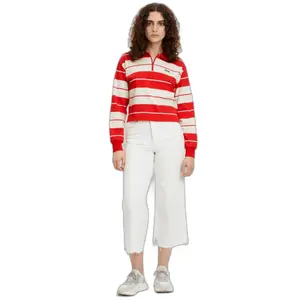 Polo crop de manga larga para mujer Fila Tacna image-1