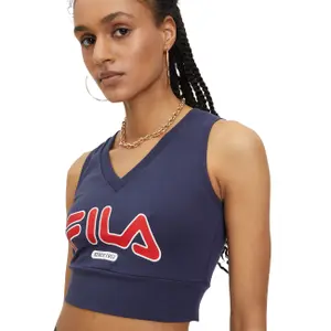 Crop-Col-V-Top Damen Fila Laixi image-3