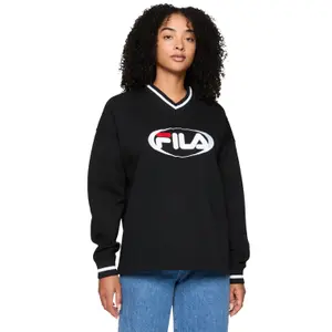 Sudadera de cuello en V para mujer Fila Langerma Oversize image-1