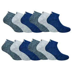 Paquete de 12 pares de calcetines de cuarto modelo 9300 Fila image-0