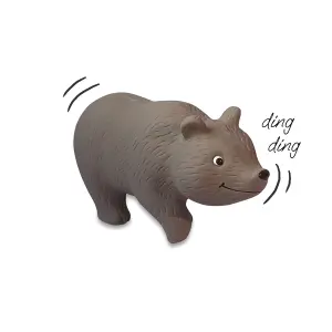 Bertram the bear figurine in natural rubber Filibabba Bertram l'ourson image-0