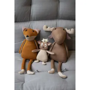 Knitted plush bea the fawn Filibabba Freya the fox image-3