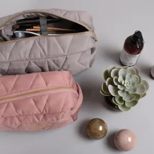 Organic cotton baby toiletry bag Filibabba Soft quilt image-2