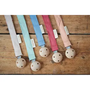 Baby pacifier clip with velcro closure Filibabba image-1