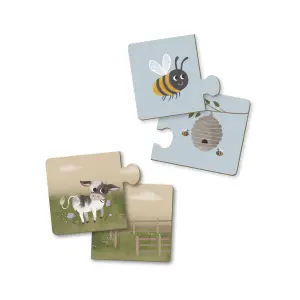 30-piece Nordic animal puzzle Filibabba Home image-0