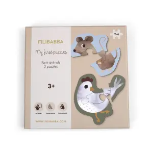 30-piece Nordic animal puzzle Filibabba First image-0