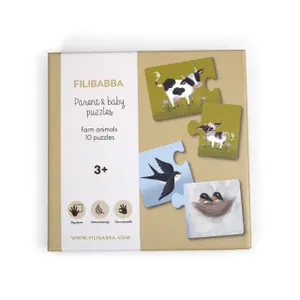 30-piece Nordic animal puzzle Filibabba Farm animals image-1