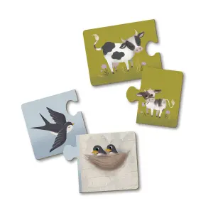 30-piece Nordic animal puzzle Filibabba Farm animals image-2