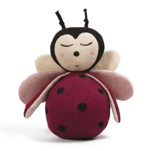 Rocking plush toy Filibabba Lullu the ladybug rolling teddy image-0
