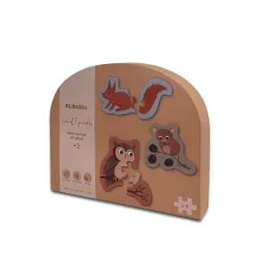 Set of 7 Nordic animal puzzles Filibabba image-0