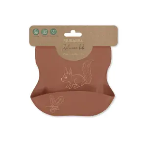 Silicone bib with baby print Filibabba image-1