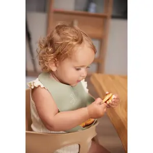 Silicone bib with baby print Filibabba Hare image-1