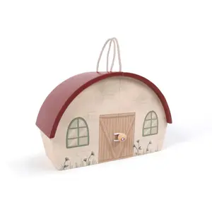 Wooden activity cube Filibabba Farm House image-1