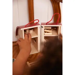 Wooden activity cube Filibabba Farm House image-4