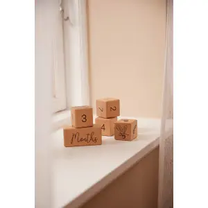 Wooden activity cube age Filibabba image-1