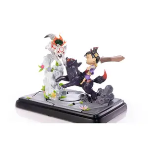 Figurita First 4 Figures Okamiden Chibiterasu Vs. Dark Chibiterasu & Possessed Kuni image-1
