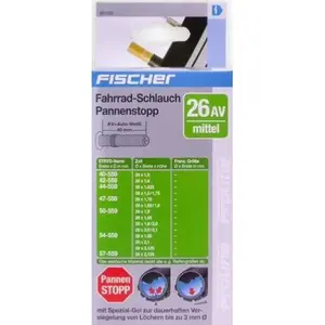 Fahrradschlauch medium valve schrader Fischer 26