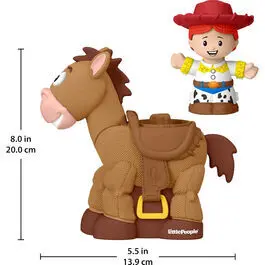 Figurine Fisher Price Little People Colletor Disney Pixar Toy Story Bobbin Bullseye & Jessie image-3