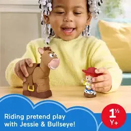 Figurine Fisher Price Little People Colletor Disney Pixar Toy Story Bobbin Bullseye & Jessie image-5