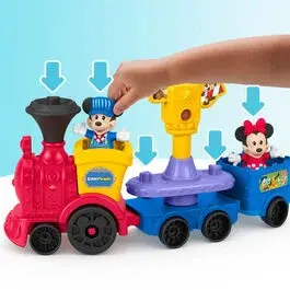 Conjuntos de construção Fisher Price Little People Collector Disney Mickey Musical Train image-3